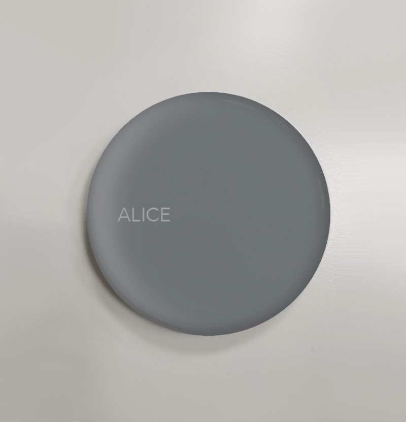 Válvula para lavatório Alice Ceramica cinza mate