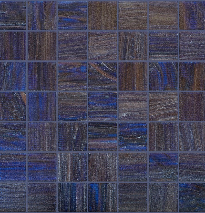 Pastilha de vidro 4x4 Aquatica Dark Blue Square
